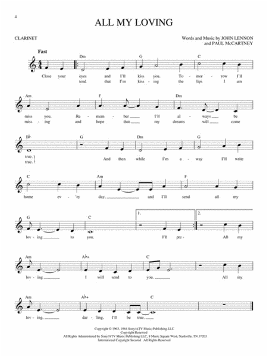 Easy Pop Melodies Clarinet Solo scores gallery preview page 3