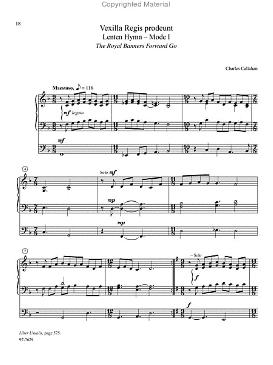 Chant, Vol. III Organ scores gallery preview page 9