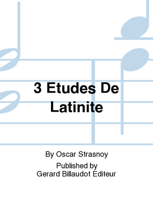 Book cover for 3 Etudes De Latinite