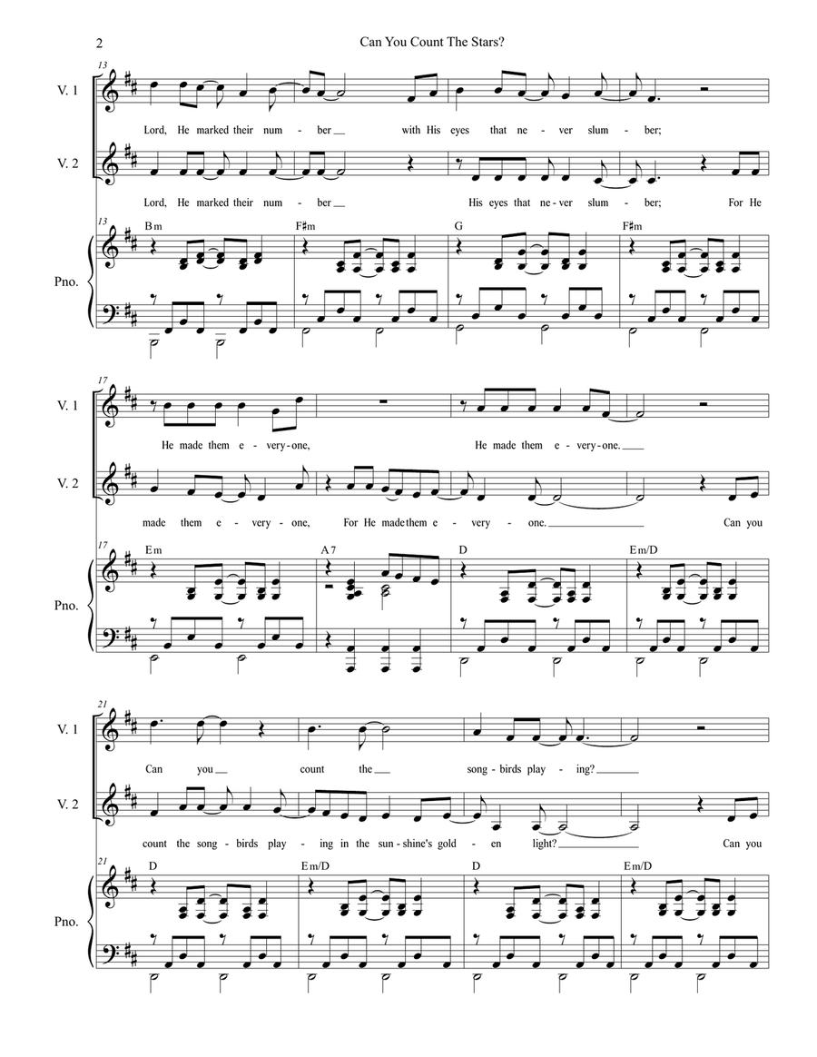 Can You Count The Stars? (with 