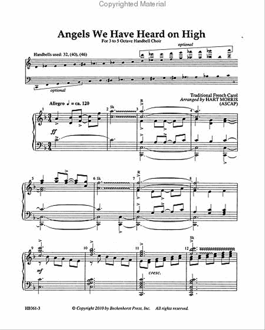 Angels We Have Heard on High - Morris 5-Octaves scores gallery preview page 3