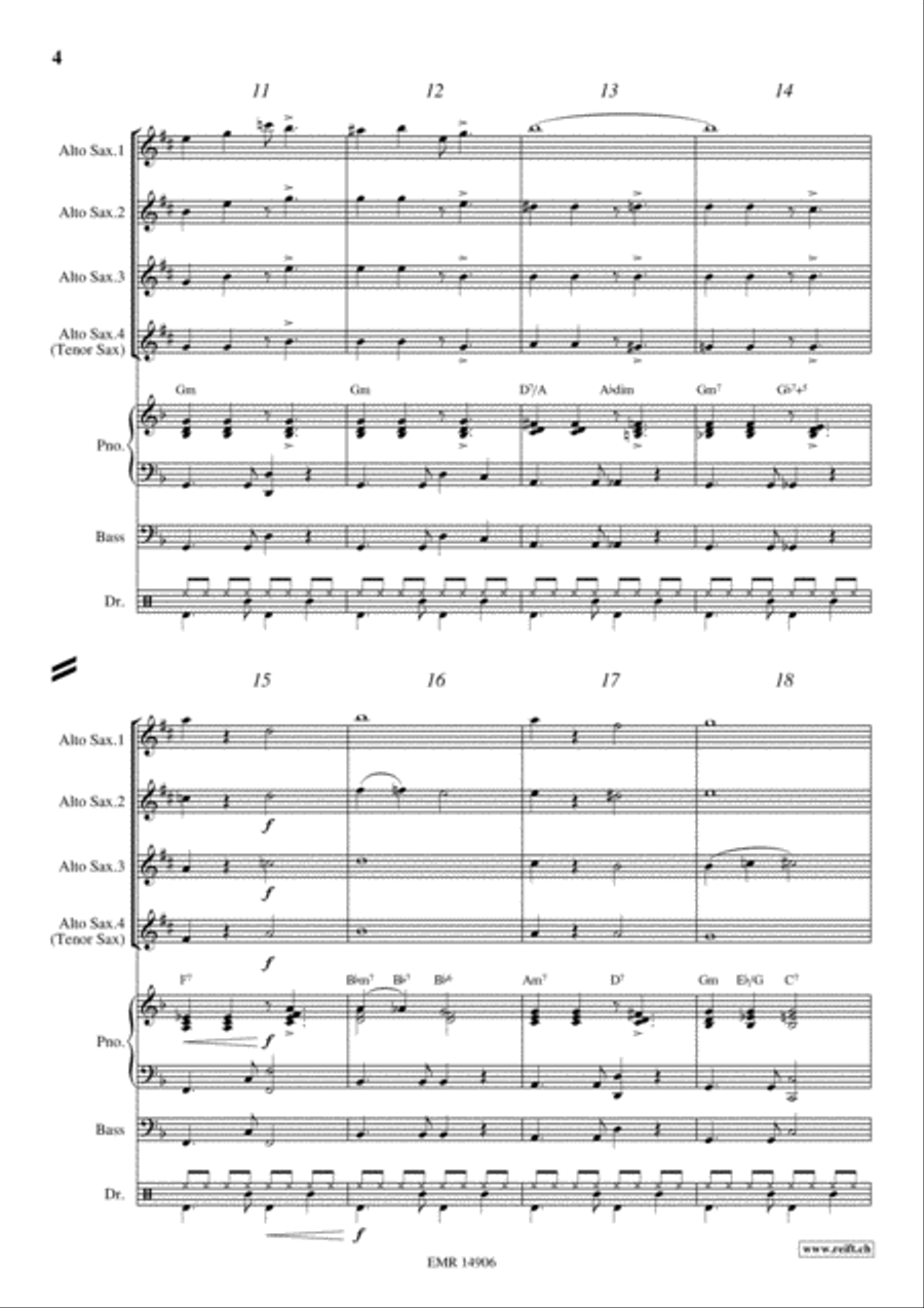 Latino Alto Saxophone scores gallery preview page 4