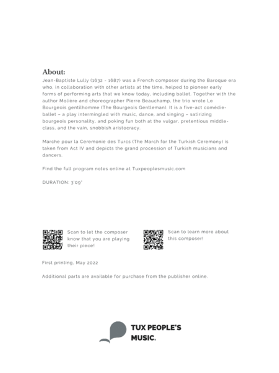 March for the Turkish Ceremony Concert Band scores gallery preview page 3
