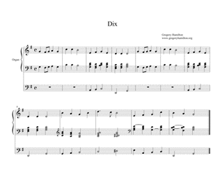 Book cover for Dix, Alternate Harmonization for Organ