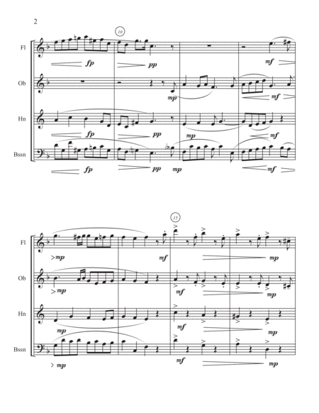 Children's Sonata, No. 1, in G Major, Op. 118 by Robert Schumann (1810-1856) for Woodwind Quartet