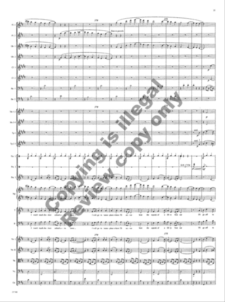 American Folk Song Suite (Orchestra Score) Choir scores gallery preview page 38