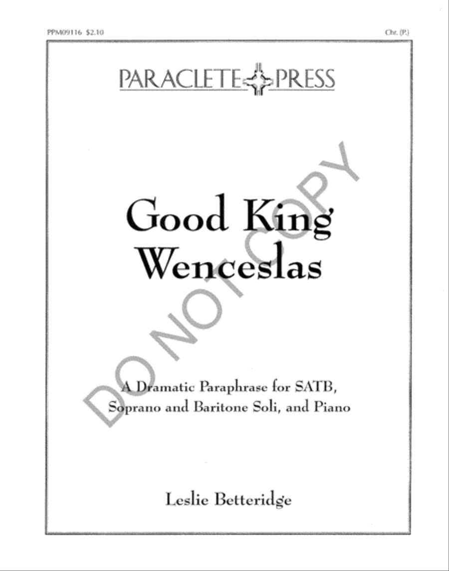Good King Wenceslas Good King Wenceslas 4-Part scores gallery preview page 2