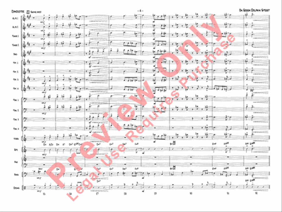 On Green Dolphin Street Jazz Ensemble scores gallery preview page 7