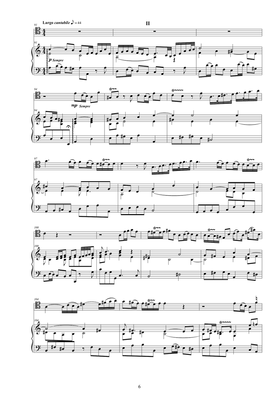 Vivaldi - Cello Concerto No.4 in A minor RV 422 for Cello and Piano Piano scores gallery preview page 6