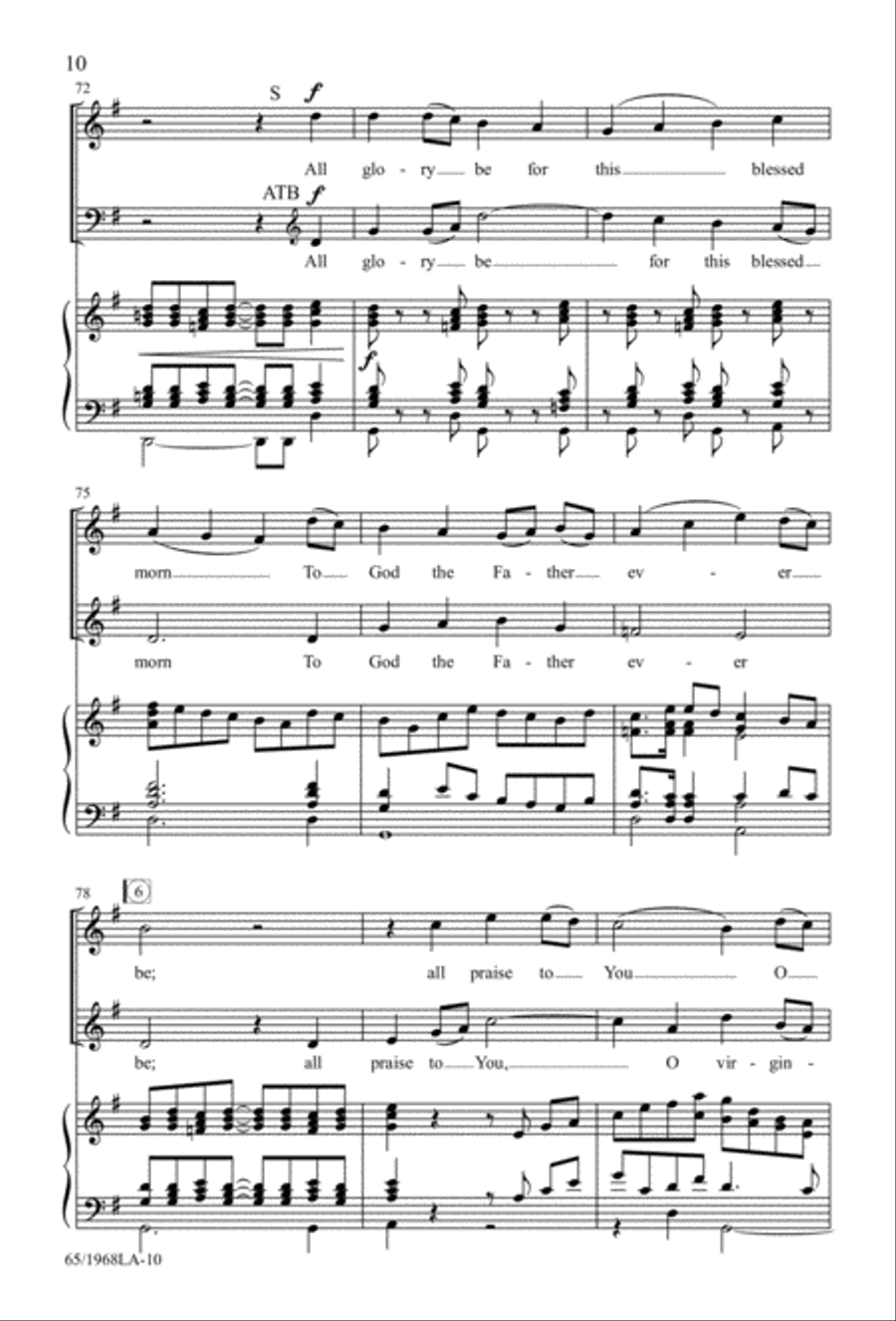 The Word Made Flesh 4-Part scores gallery preview page 12