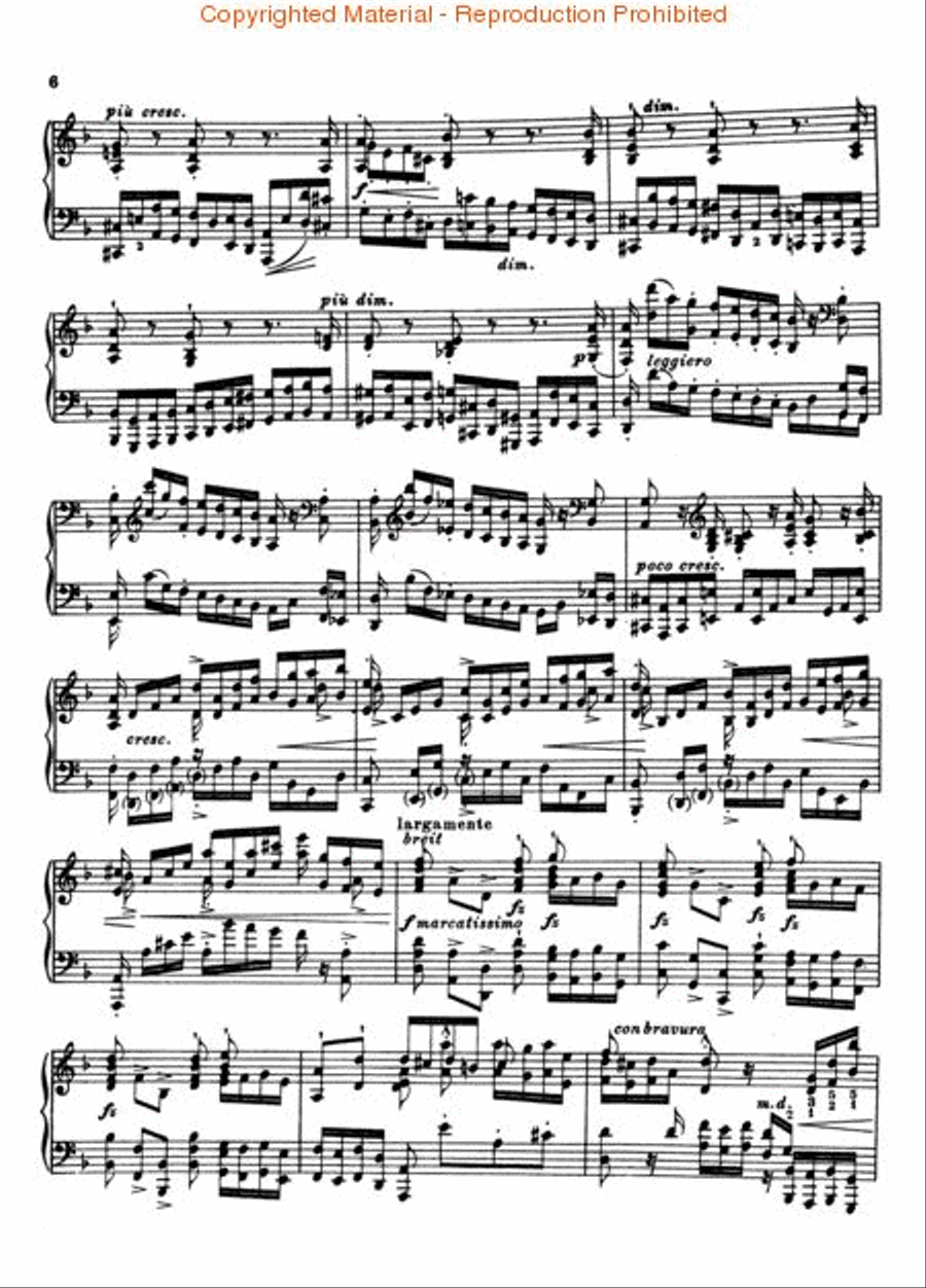 Chaconne in D Minor Piano Solo scores gallery preview page 3