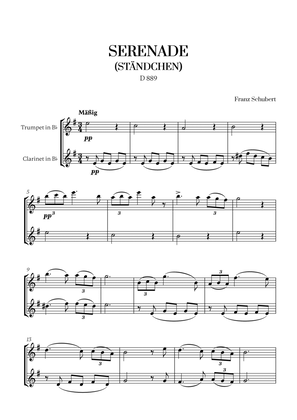 F. Schubert - Serenade (Ständchen) (D 889) (for Trumpet and Clarinet)