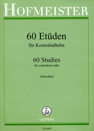Book cover for 60 Etuden fur Kontrabasstuba