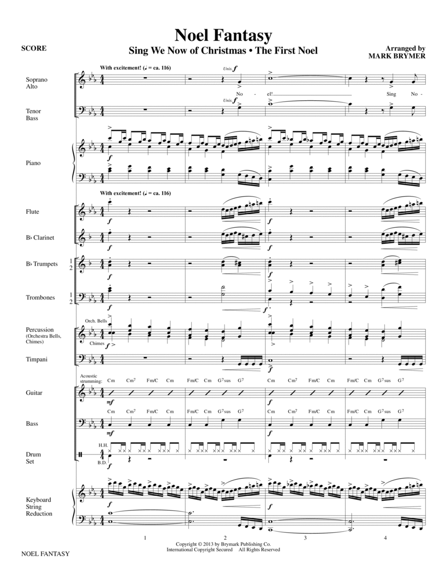 Noel Fantasy by Mark A. Brymer
                        Choir -
                         Digital Sheet Music
                        