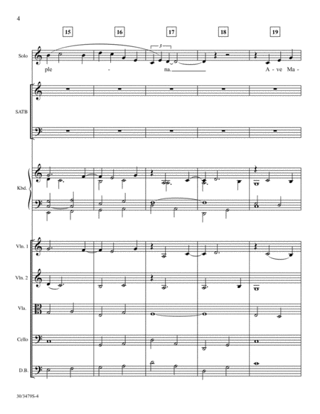 Ave Maria - String Ensemble Score and Parts