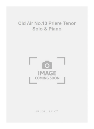 Book cover for Cid Air No.13 Priere Tenor Solo & Piano