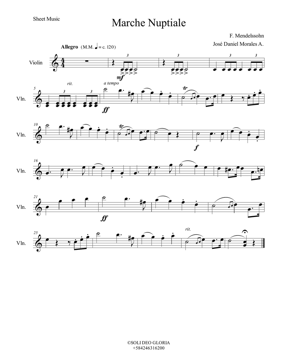 Marche Nuptiale String Quartet String Quartet scores gallery preview page 1