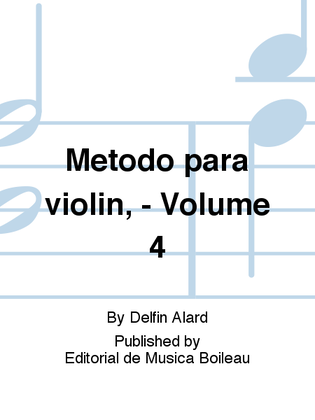 Metodo para violin, - Volume 4