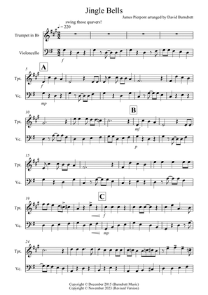 Jingle Bells (Jazzy Style!) for Trumpet and Cello Duet