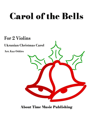 Carol of the Bells - for 2 Violins (violin duet), G minor