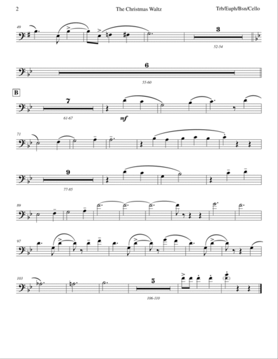 The Christmas Waltz The Christmas Waltz Piano scores gallery preview page 2