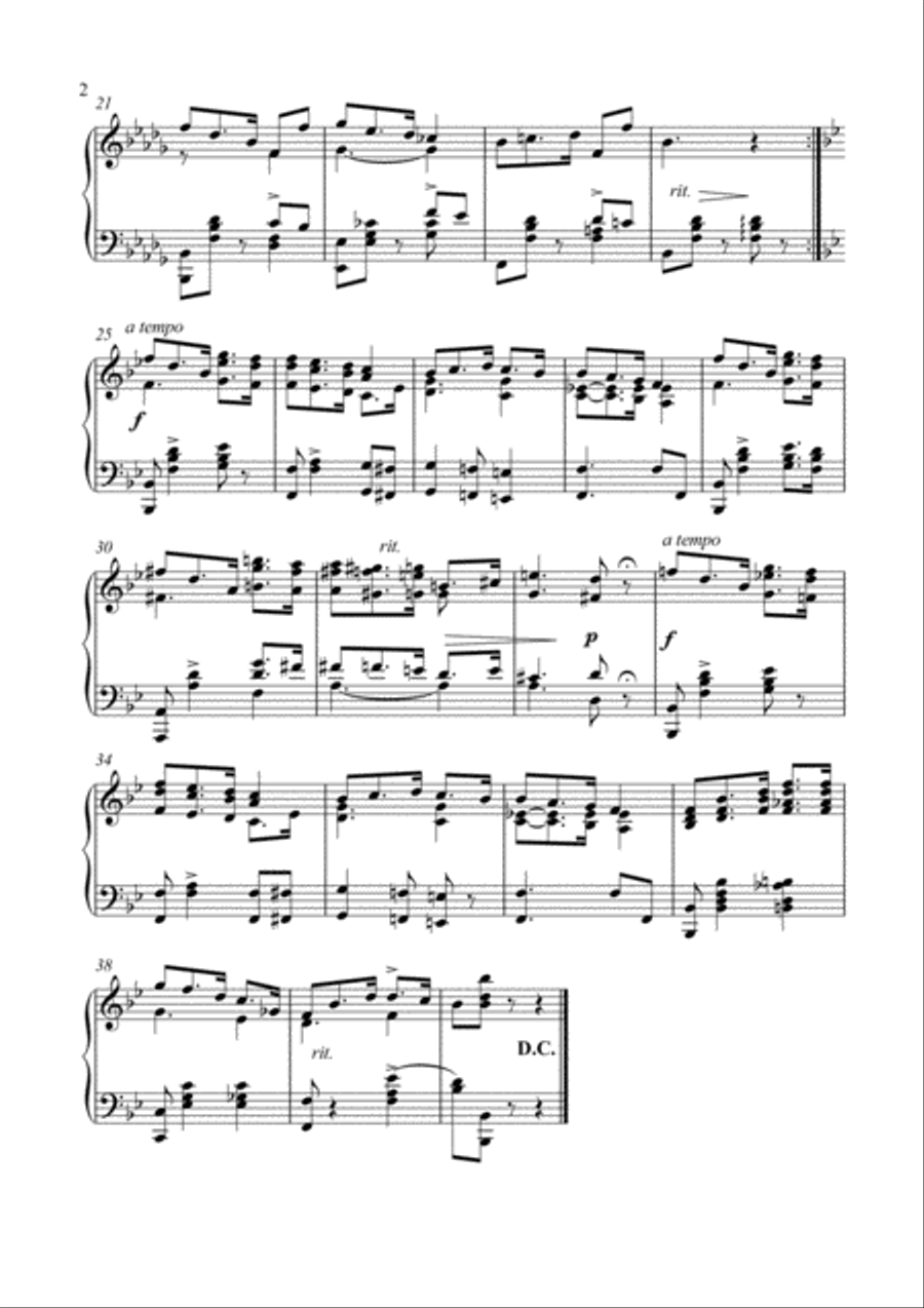 Masterpieces for solo Piano Sentimental Piano Solo scores gallery preview page 3