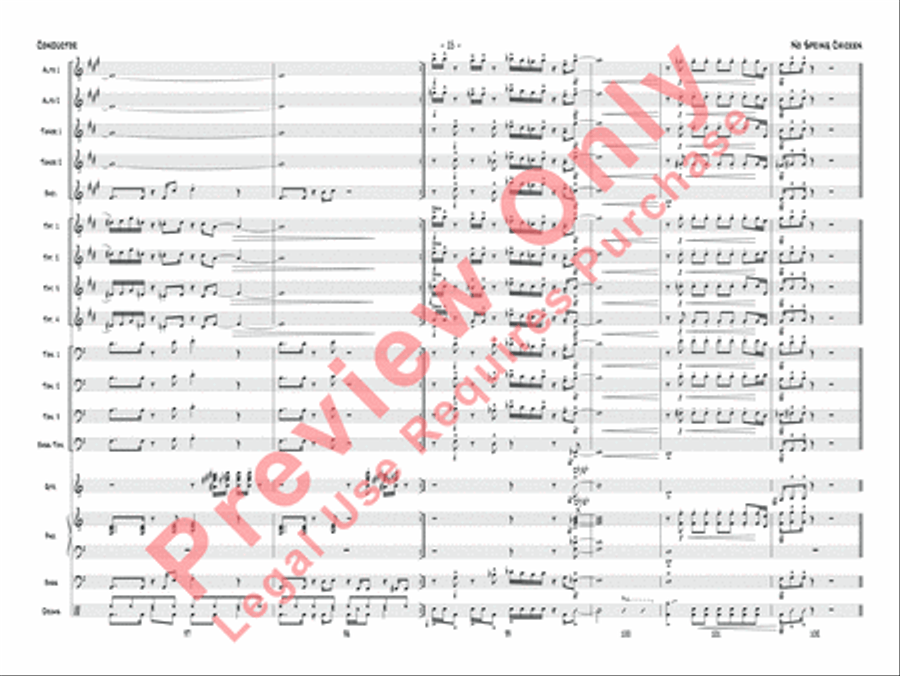No Spring Chicken Jazz Ensemble scores gallery preview page 18