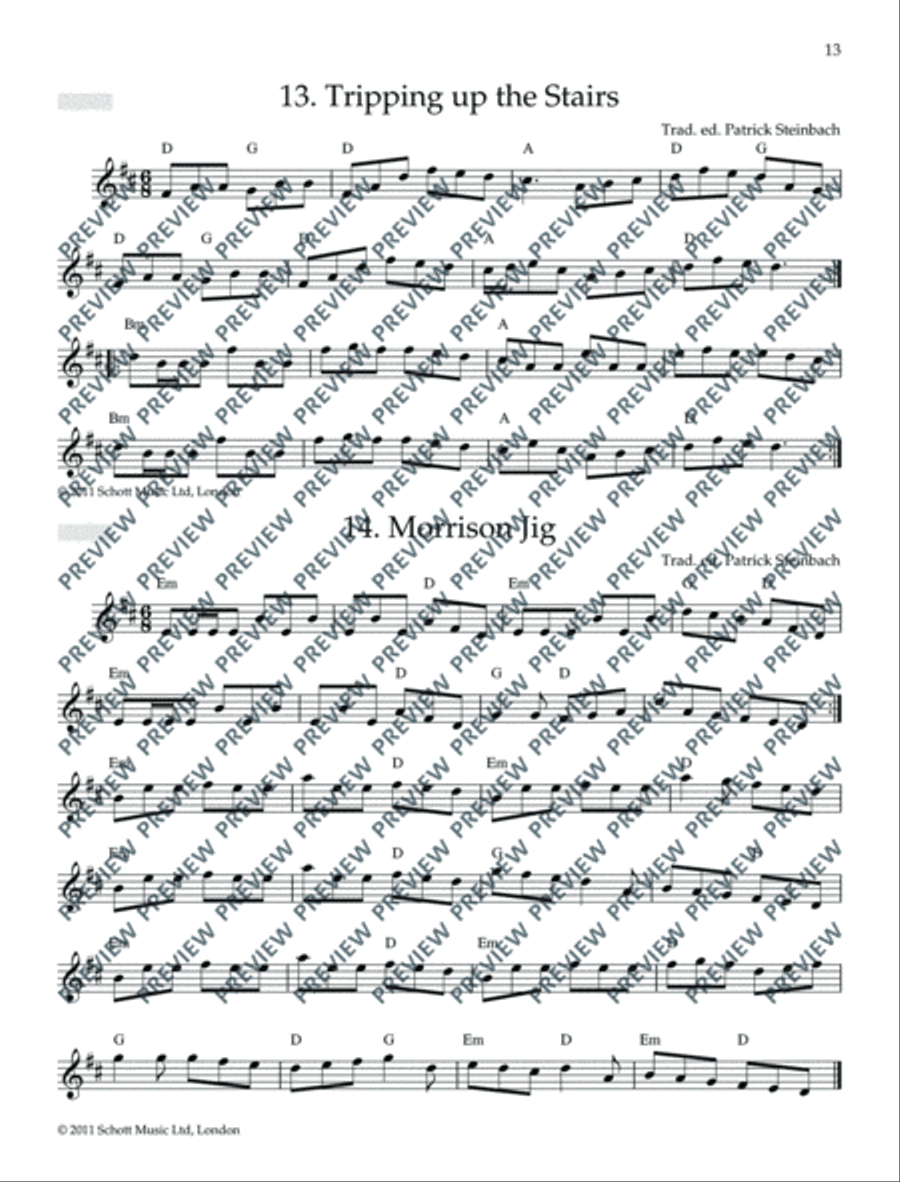 Irish Folk Tunes for Flute Flute scores gallery preview page 14