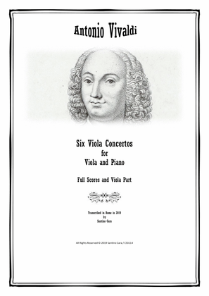 Vivaldi - Six Viola Concertos for Viola and Piano - Complete Scores and Part