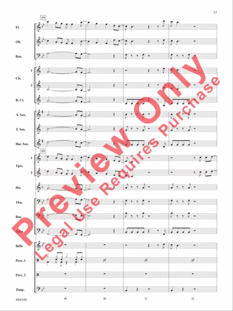 Like I Love Country Music Concert Band scores gallery preview page 16
