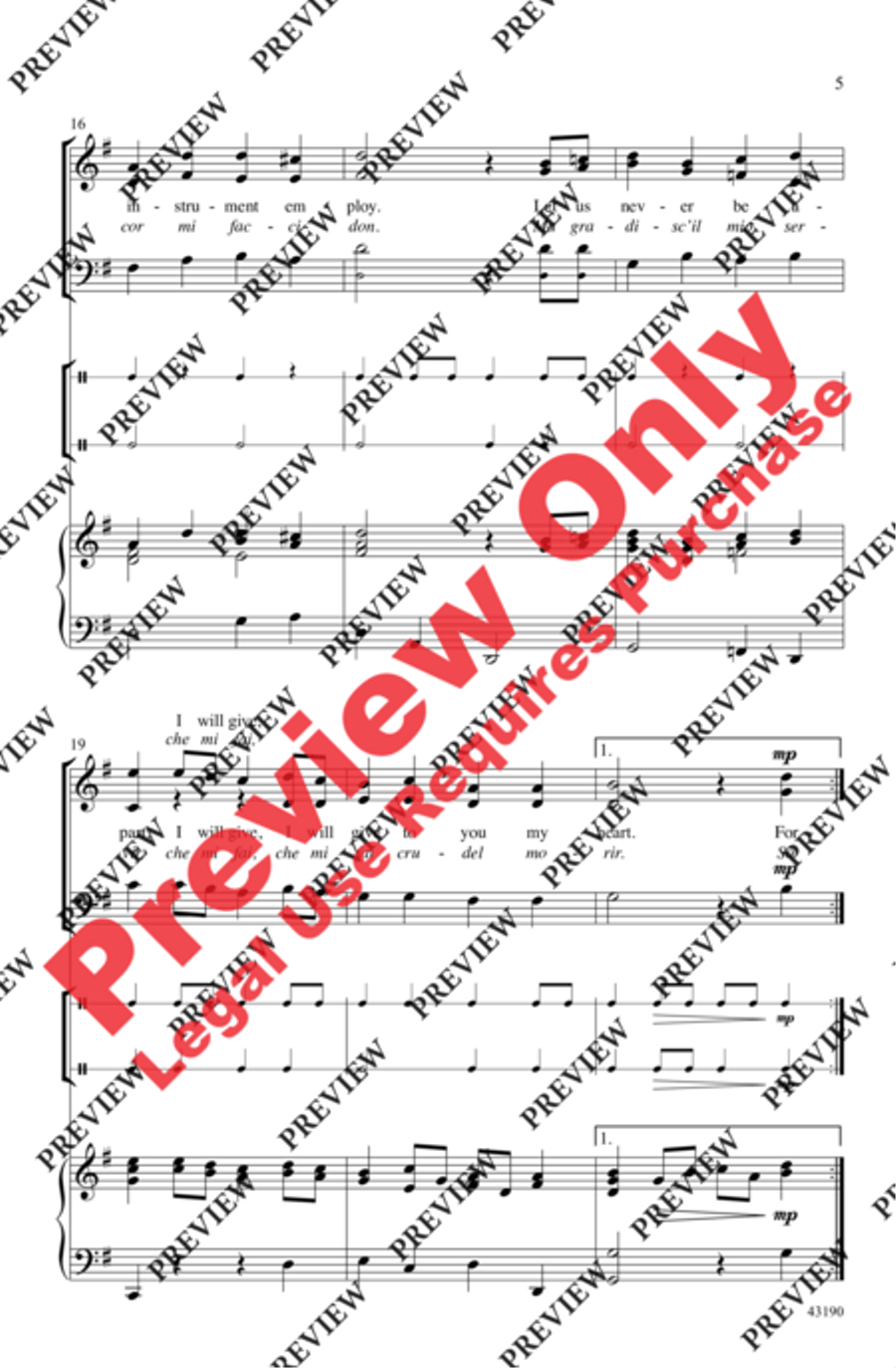 O Hear the Joyful Singing 3-Part scores gallery preview page 5