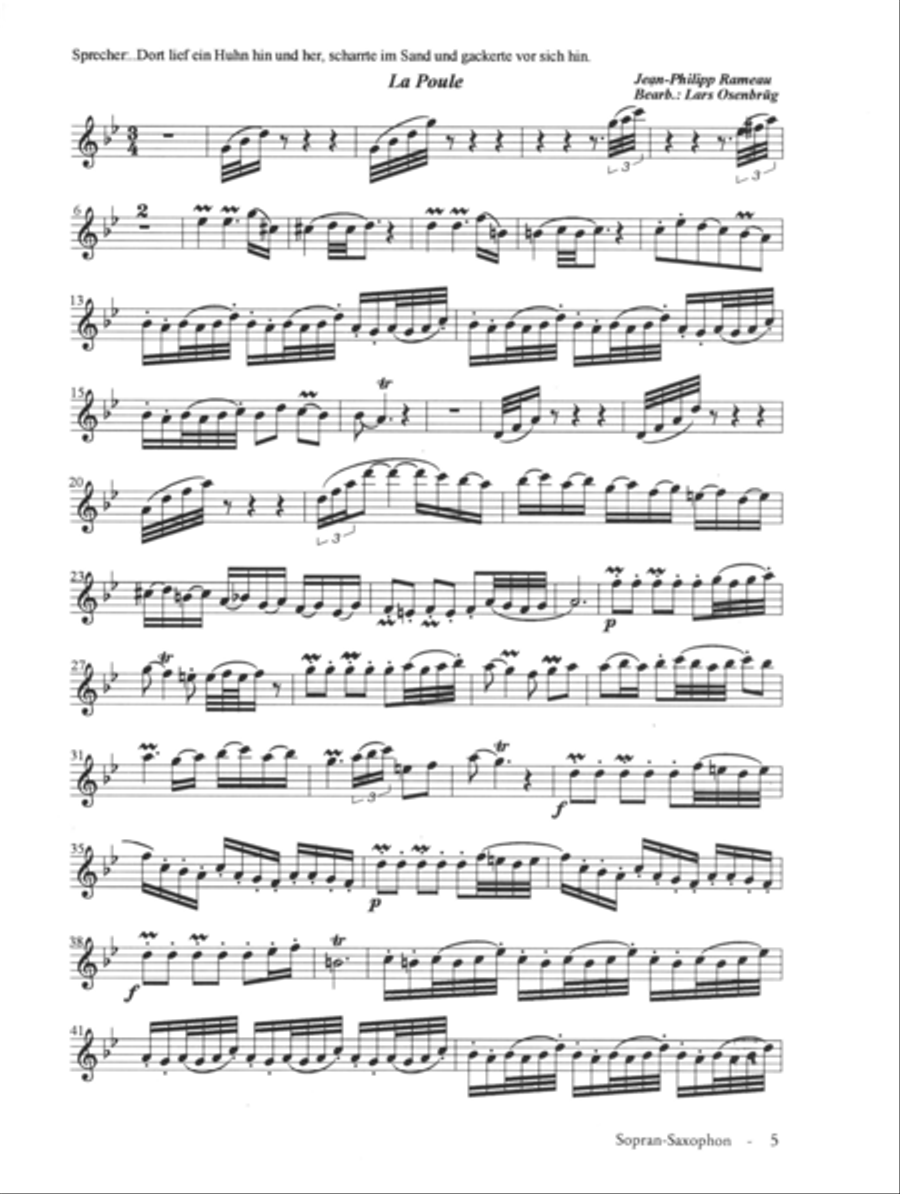 The teddy and the animals Saxophone Quartet scores gallery preview page 2