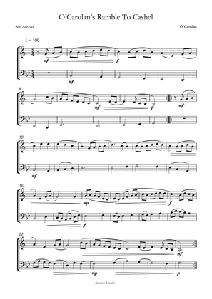 o’carolan’s ramble to cashel sheet music for trumpet and bassoon b flat