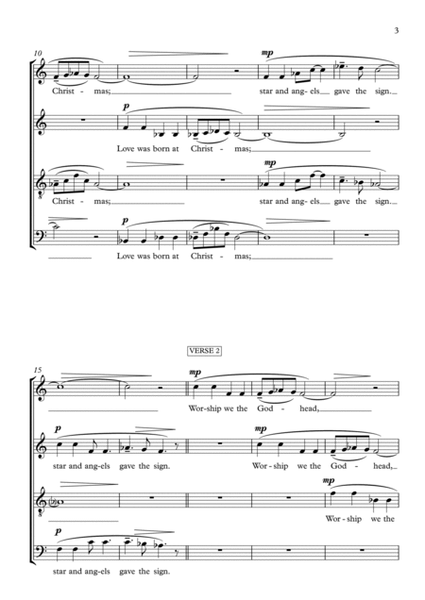Love Came Down at Christmas (SATB version) image number null