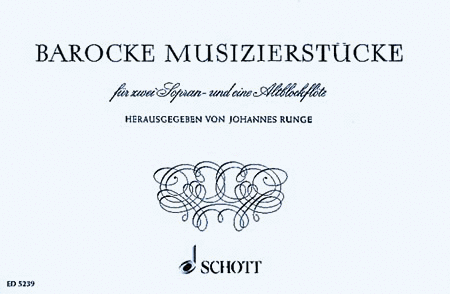 Barock Muzierstuecke Ssa Recorder