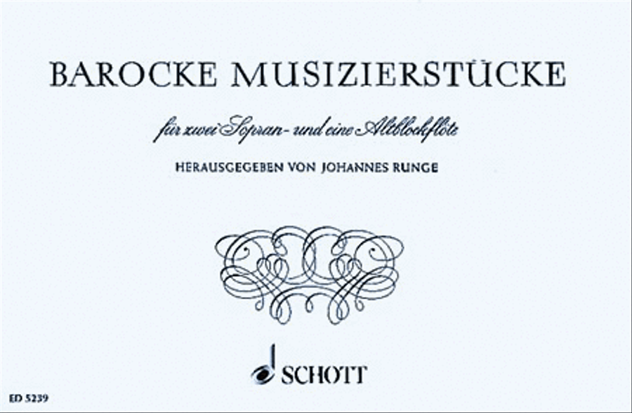 Barock Muzierstuecke Ssa Recorder SSA scores gallery preview page 1