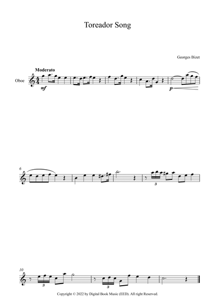 Toreador Song - Georges Bizet (Oboe)