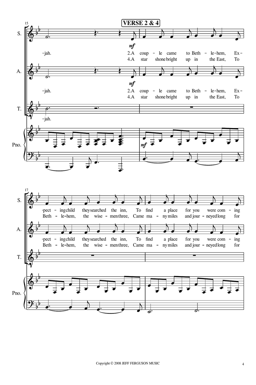 Hallelujah Christmas SAT scores gallery preview page 4