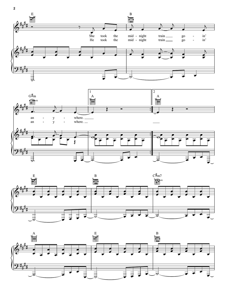 Don't Stop Believin' Acoustic Guitar scores gallery preview page 2