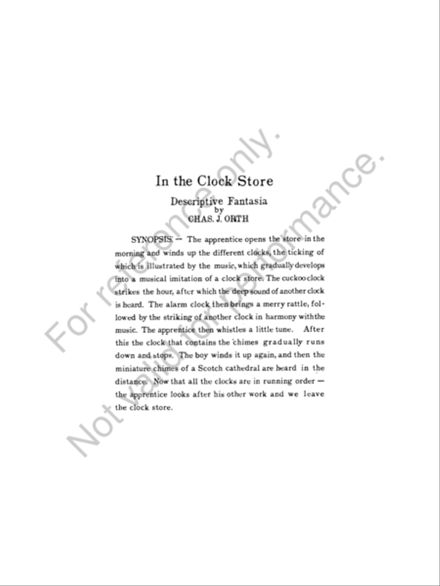 In The Clock Store Concert Band scores gallery preview page 3