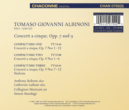 Collected Concertos for Oboes