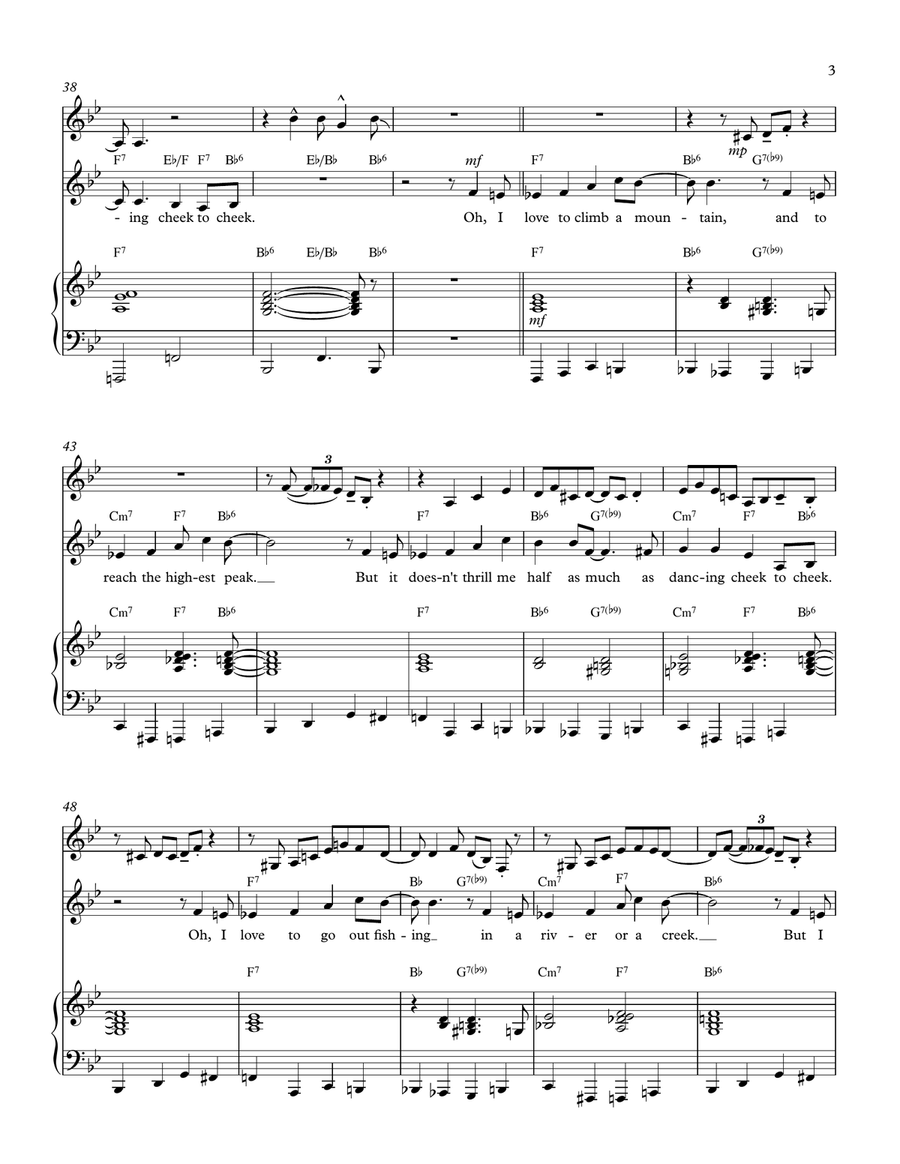 Cheek To Cheek Small Ensemble scores gallery preview page 3