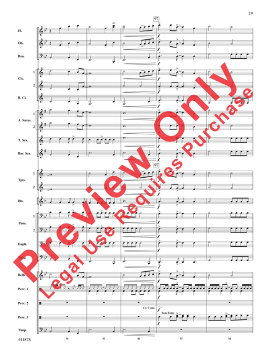 Zeeland Zeeland Concert Band scores gallery preview page 39