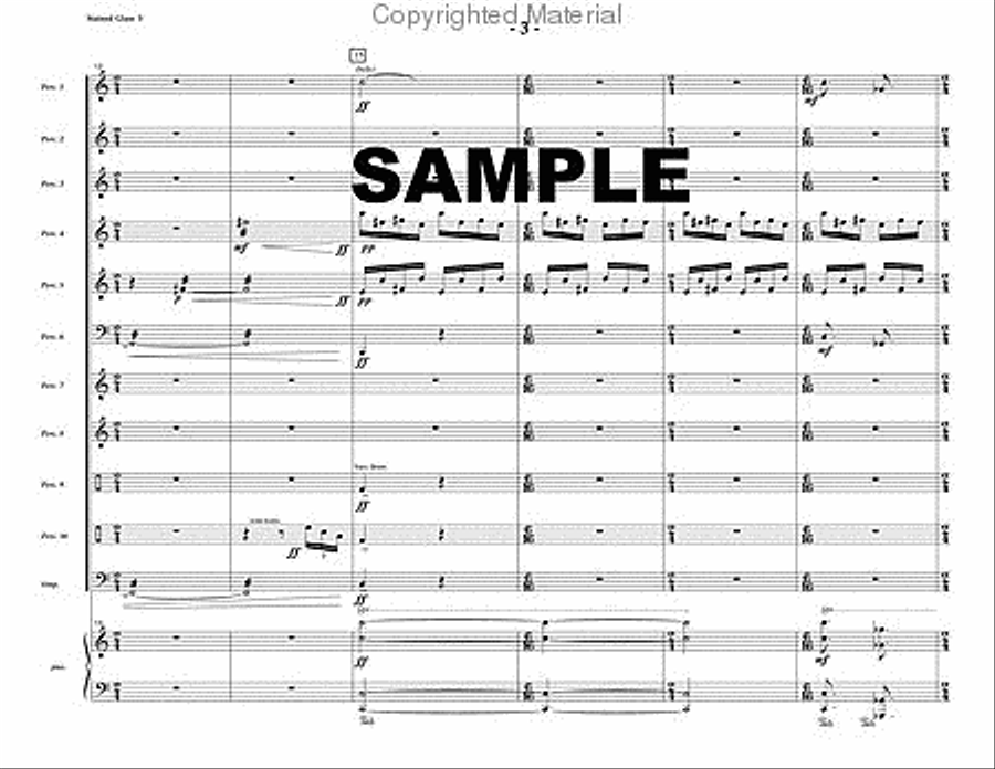 Stained Glass Percussion Ensemble scores gallery preview page 4