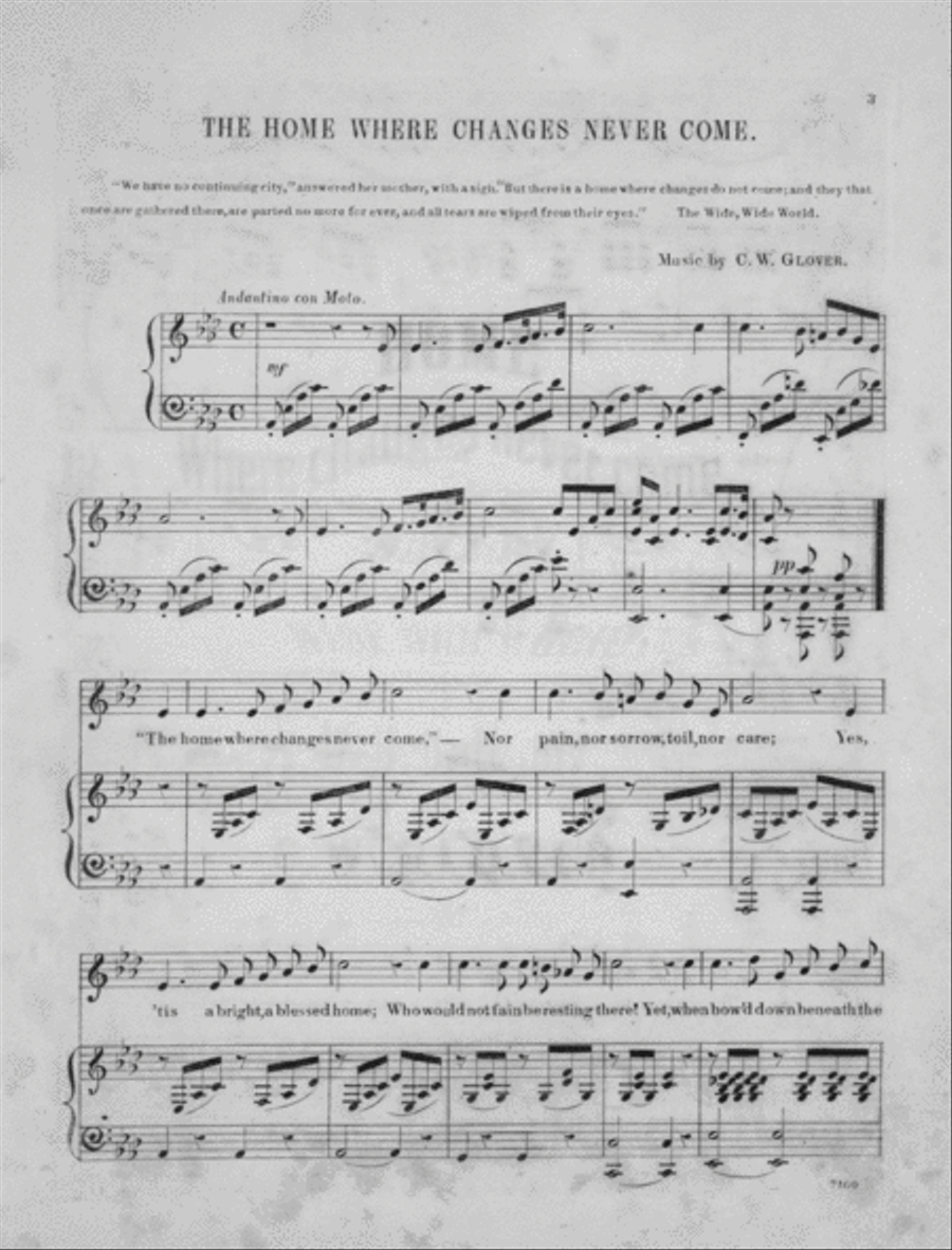 Home. Where Changes Never Come. Ballad Voice scores gallery preview page 2