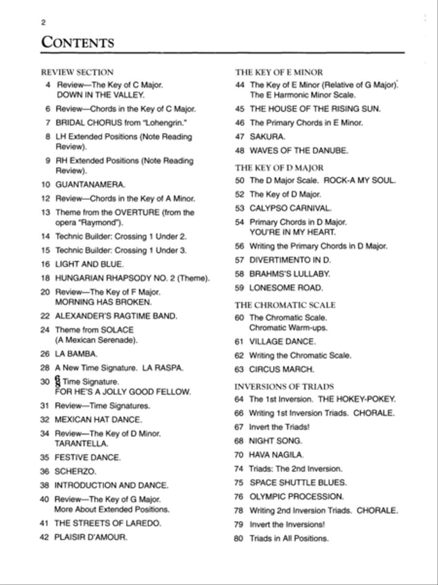 Alfred's Basic Adult All-in-One Course, Book 2 Piano Method scores gallery preview page 2