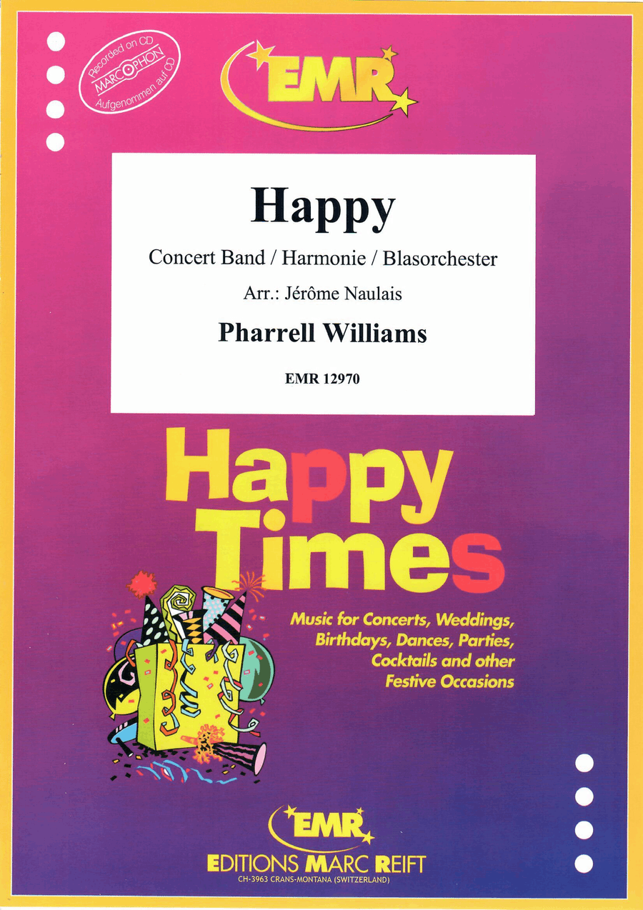 Happy by Pharrell Concert Band - Sheet Music