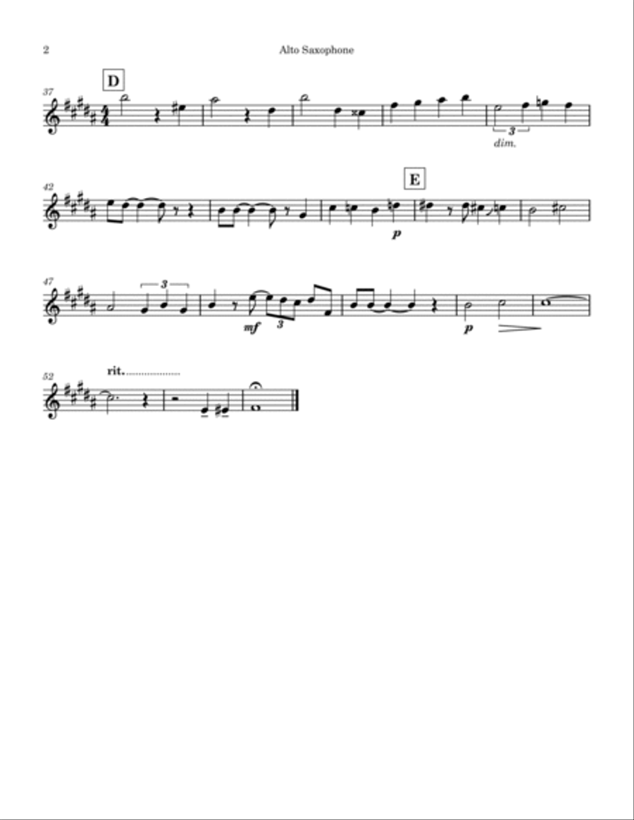 (i Love You) For Sentimental Reasons Saxophone Quartet scores gallery preview page 4
