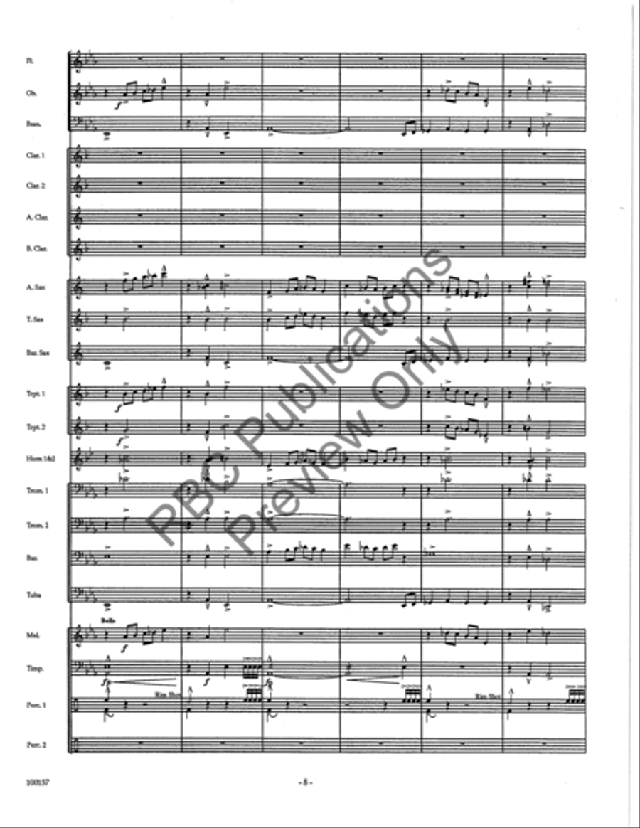 Dakota Morn (Score) Concert Band scores gallery preview page 10