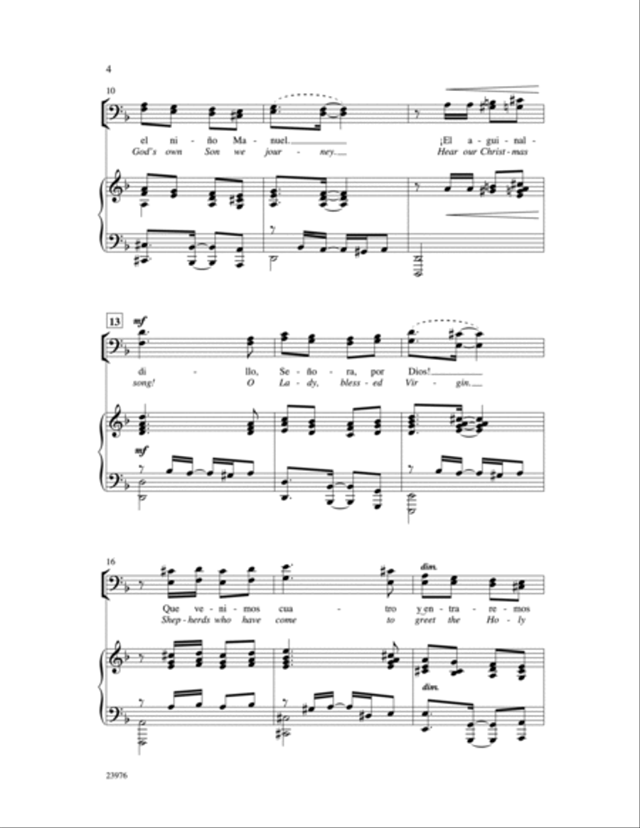 Villancico Men's Choir scores gallery preview page 3